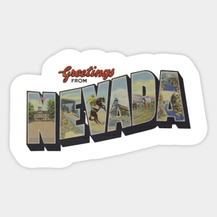 Greetings from Nevada Sticker